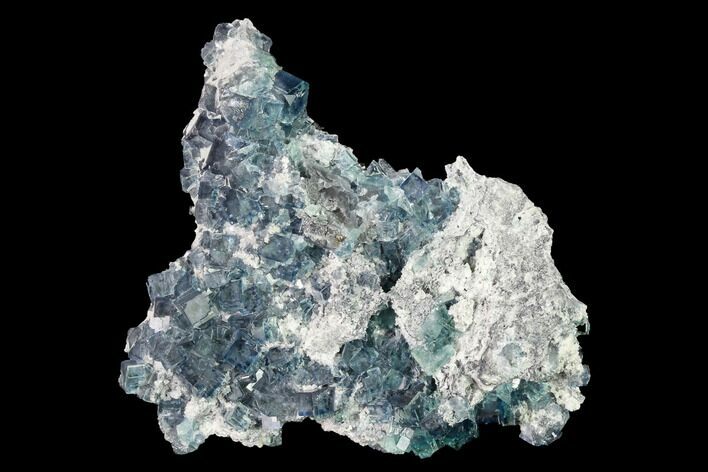 Colorful Cubic Fluorite Crystals on Dolomite - China #146899
